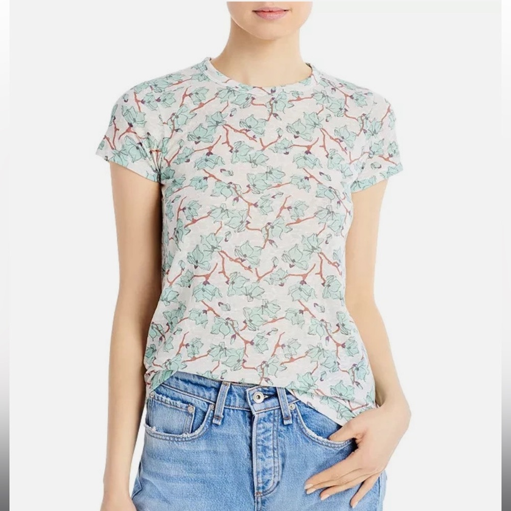 RAG & BONE LILY VINE PRINT S COTTON TEE - BNWT